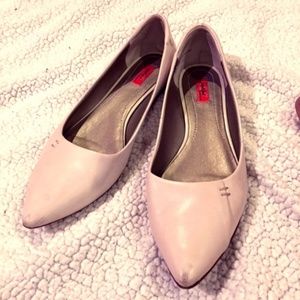 Bone leather shoes, flats, 9.5